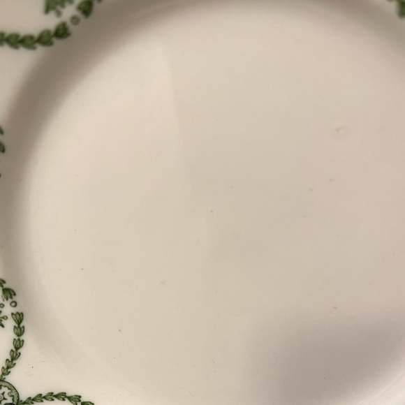 St Elmo Syracuse China Green Garland & Urn Ceramic Bread Plate 5 1/2 inch - Picture 3 of 7